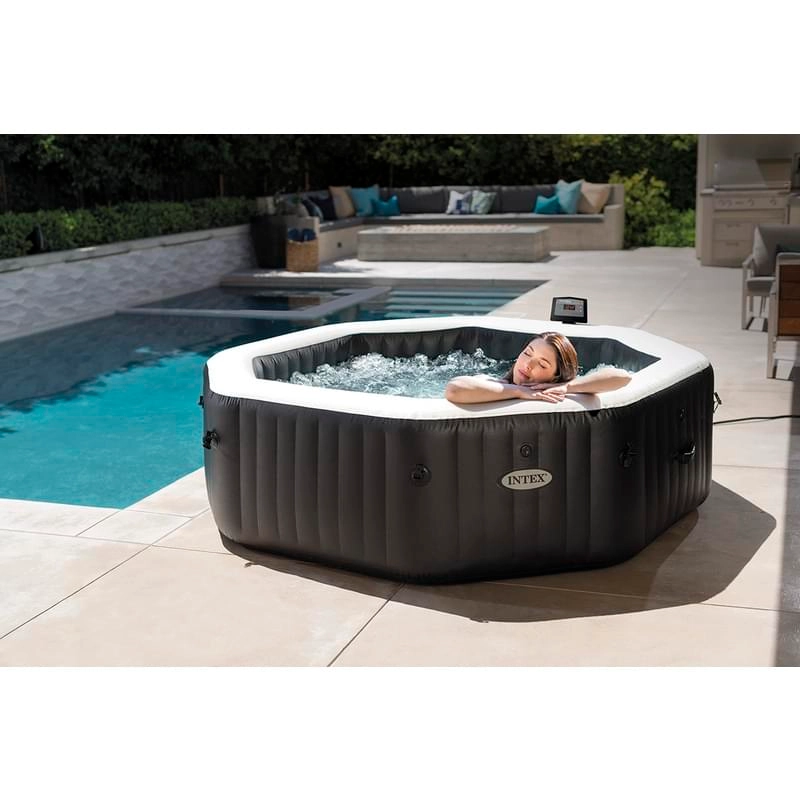Intex Pure Spa Jet & Bubble Deluxe opblaasbare jacuzzi 4 persoons