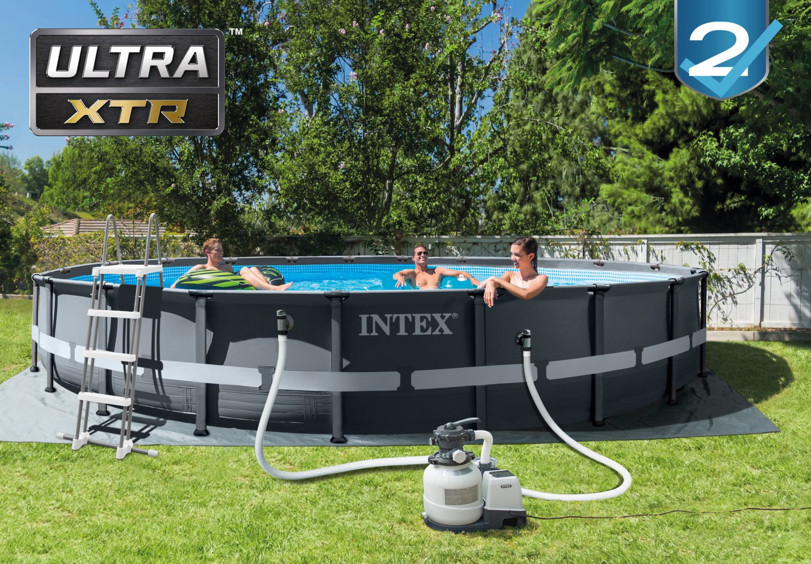 Intex Ultra Frame XTR Pool - 610 x 122 cm - met zandfilterpomp en accessoires