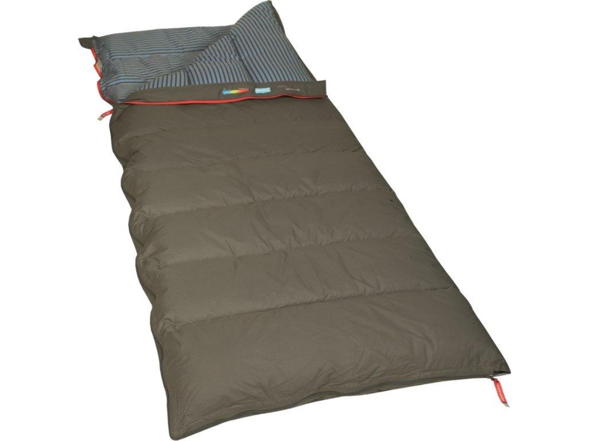 Polydaun Stormvogel - slaapzak - dekenmodel - Polarsoft vulling - antraciet - 85x210 cm