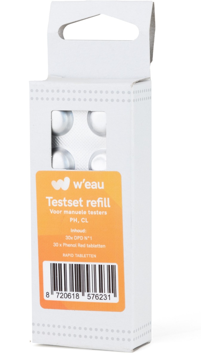 W&apos;eau refill pack voor manuele tester (Chloor en pH) - 60 stuks