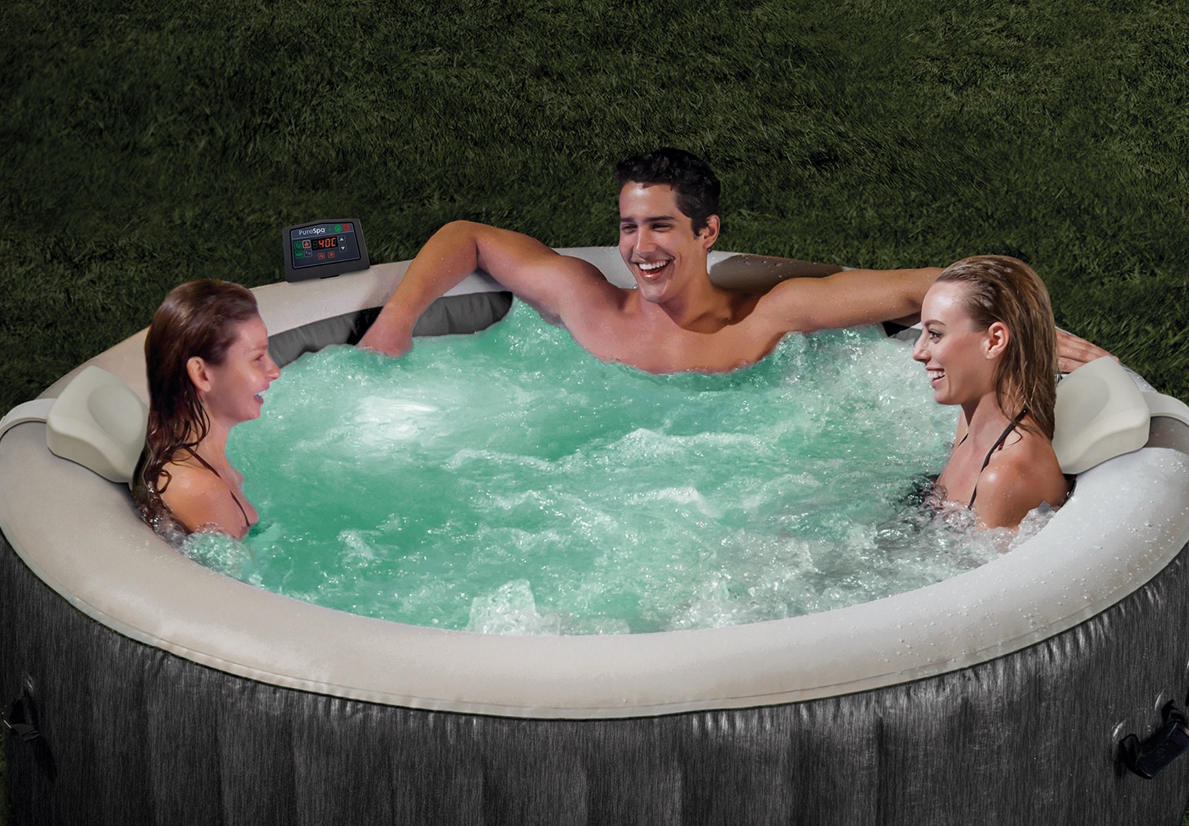 Intex Pure Spa Greywood Deluxe opblaasbare spa - 6 persoons