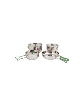 Bo-Camp Pannenset Explorer 4Delig Hard anodized Aluminium | Team Outdoors
