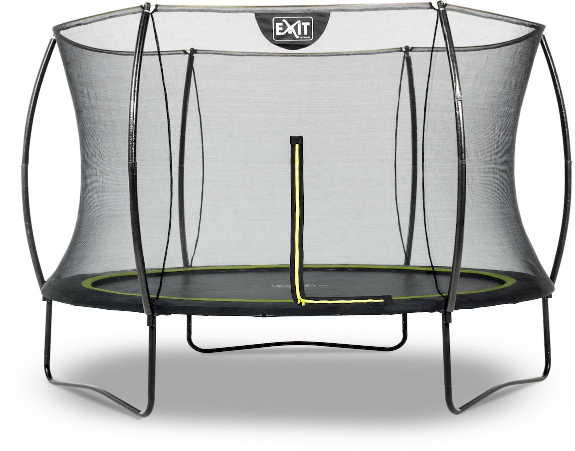Exit Silhouette trampoline met net Ø 305 cm Zwart