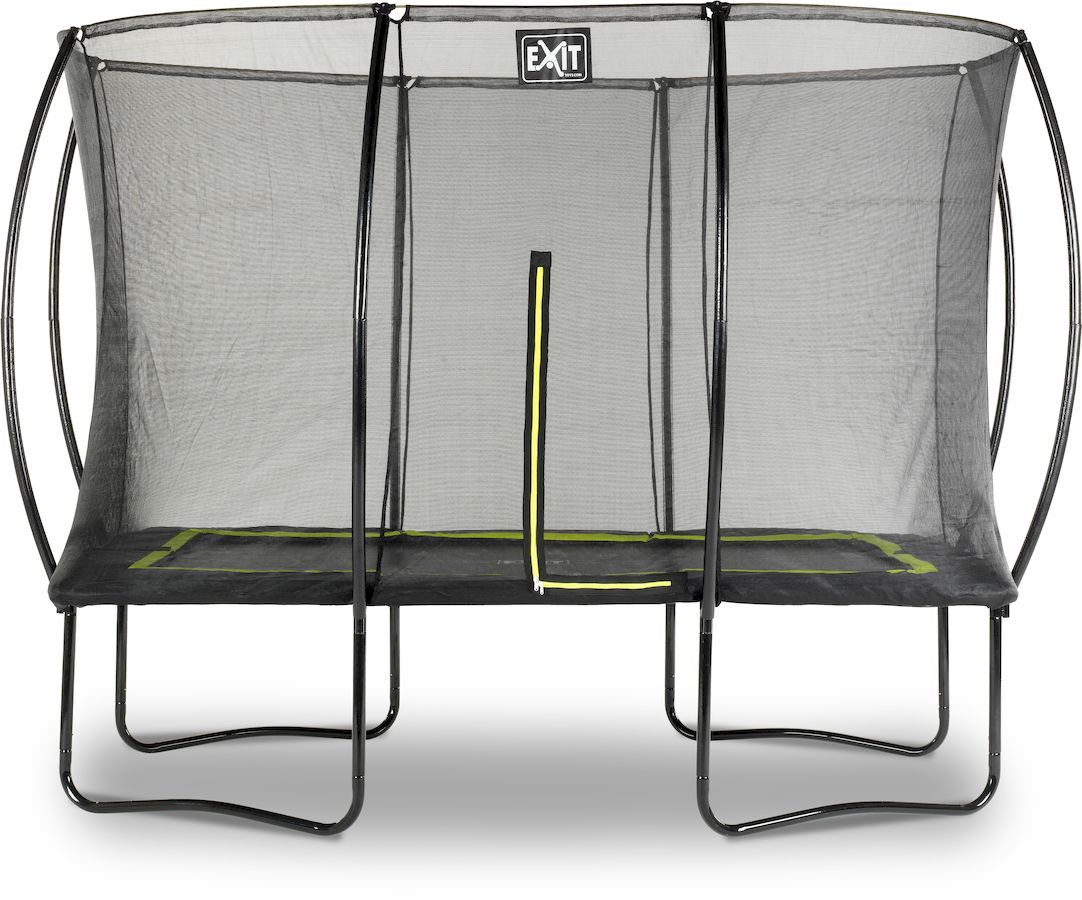 Exit Silhouette trampoline met net - 305 x 214 cm - Zwart aanbieding