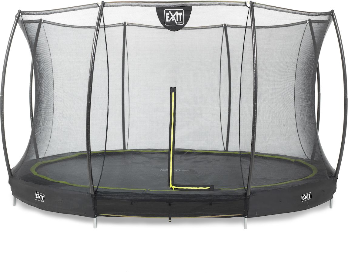 Exit Silhouette InGround trampoline met net - Ø 427 cm - Zwart aanbieding