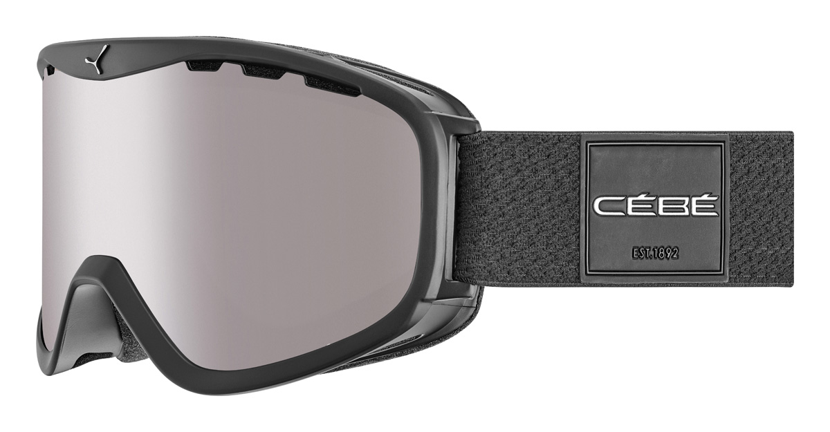 Cébé Ridge OTG skibril - Mat Zwart - Grijze lens