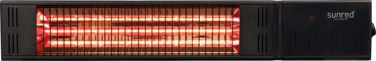 Sunred Heater Fortuna Wall 1500 Black terrasverwarmer