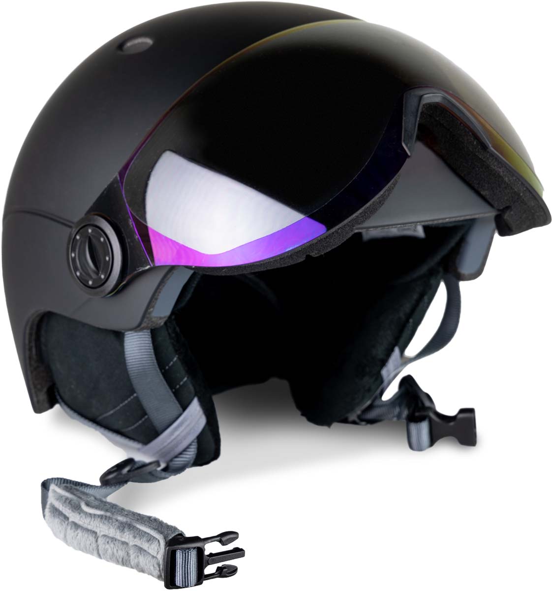 Sinner Titan Visor skihelm - Matte Black - Blauwe lens
open gogle