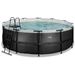 EXIT Black Leather zwembad - 427 x 122 cm - met zandfilterpomp en trap