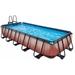 EXIT Wood zwembad - 540 x 250 x 100 cm - met zandfilterpomp en trap