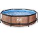 EXIT Wood zwembad - 300 x 76 cm - met filterpomp