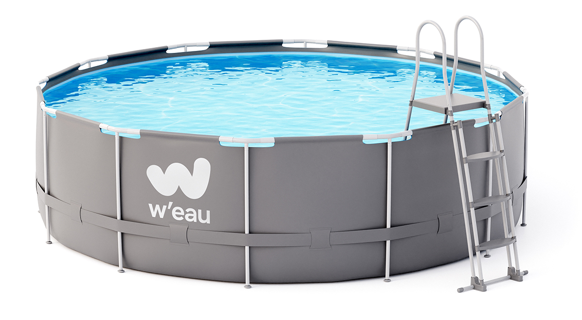 W'eau Steel Frame zwembad - 427 x 122 cm - met filterpomp en accessoires aanbieding