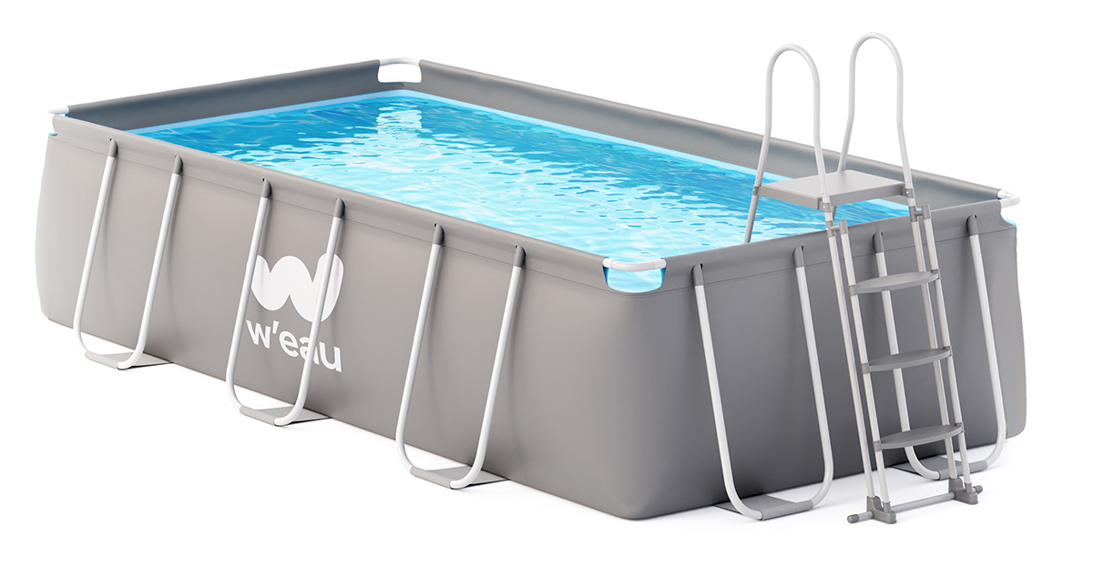 W'eau Steel Frame zwembad - 549 x 305 x 122 cm - met filterpomp en accessoires aanbieding