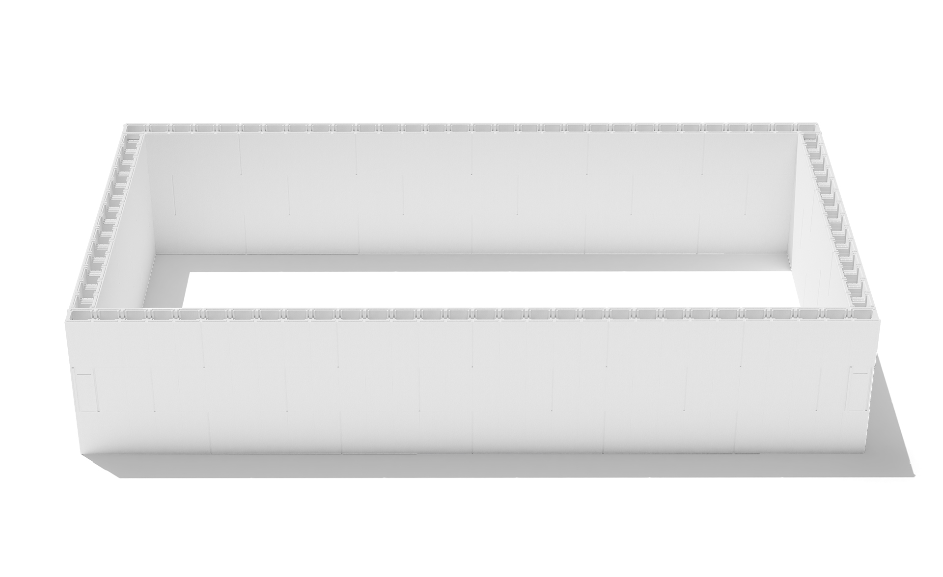 Zwembad blokkenset Polystyreen - 7,00 x 3,50 x 1,50 m
