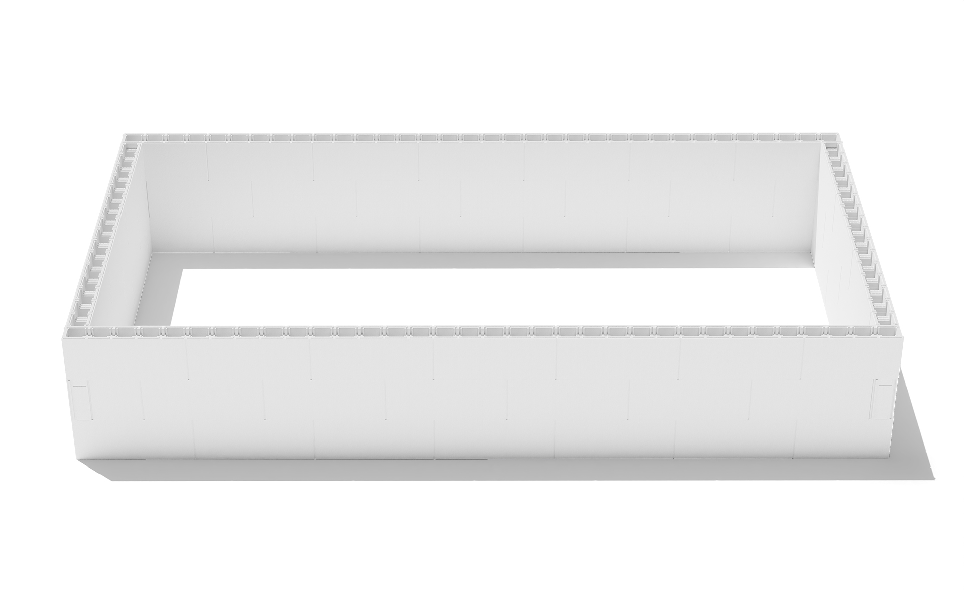 Zwembad blokkenset Polystyreen - 8,00 x 4,00 x 1,50 m