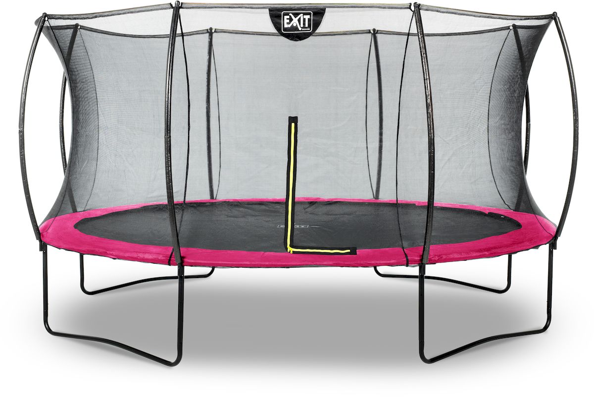 Exit Silhouette trampoline met net - Ø 427 cm - Roze