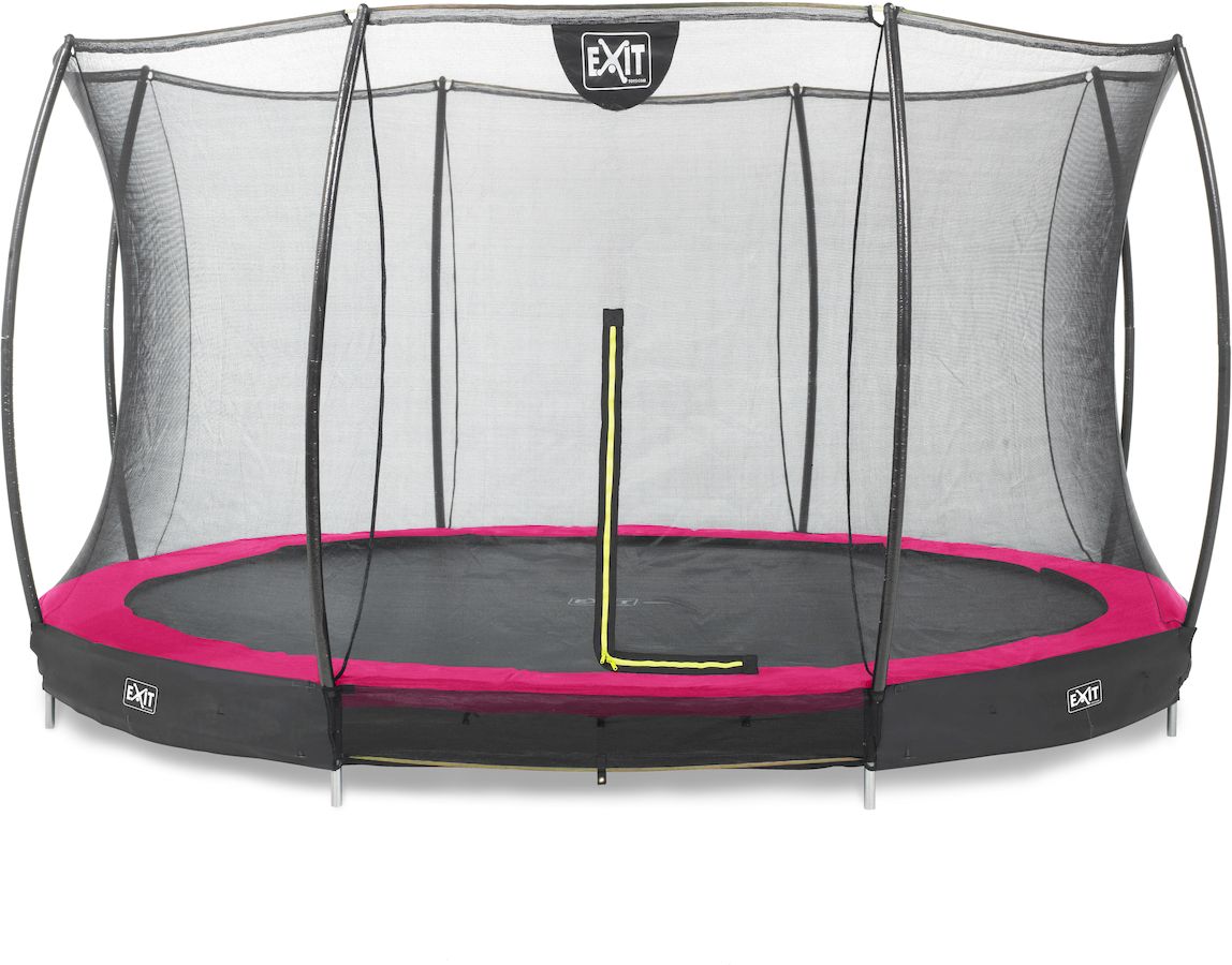 Exit Silhouette InGround trampoline met net - Ø 427 cm - Roze