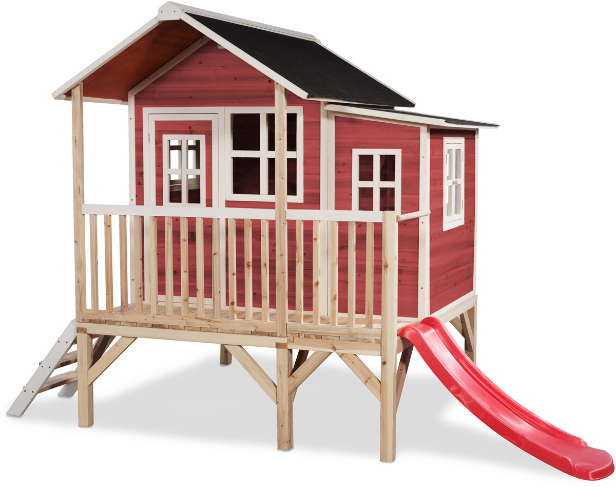 EXIT Loft 350 houten speelhuis - Rood
