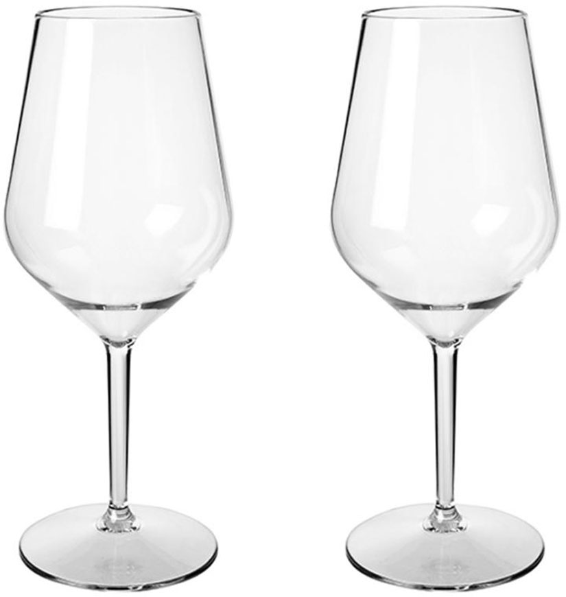 HappyGlass kunststof wijnglas - 2 stuks - Accessoires
