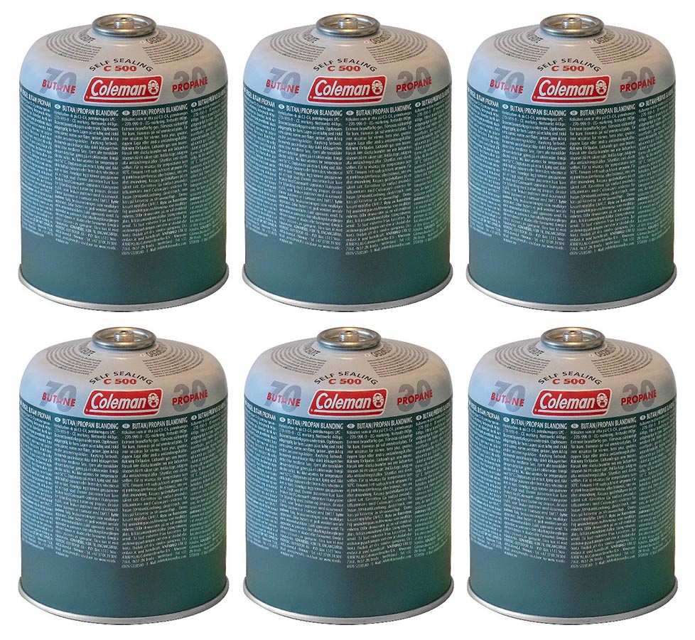 6-pack Coleman C500 gascartouches - 6 stuks