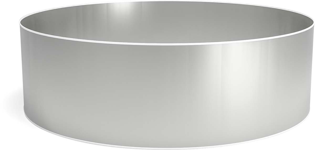 Staalwand rond Ø460 x 150 cm (met uitsparingen en profielen)