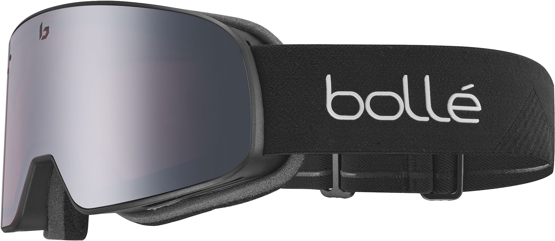 Bollé Nevada Small skibril - Mat Zwart - Blauwe lens