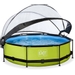 EXIT Lime zwembad - 300 x 76 cm - met filterpomp en overkapping