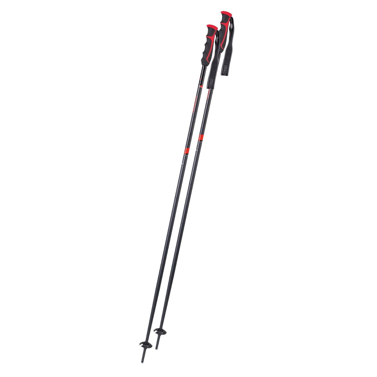 Komperdell Booster Speed Aluminium skistokken - Zwart/rood - 115 cm