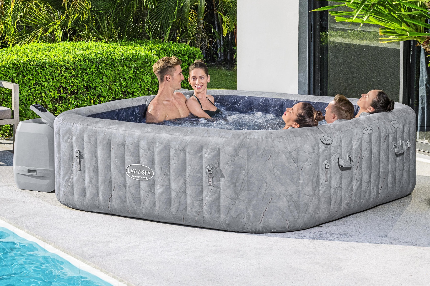 Lay-Z Spa San Francisco EnergySense Hydrojet Pro opblaasbare spa - 7 persoons