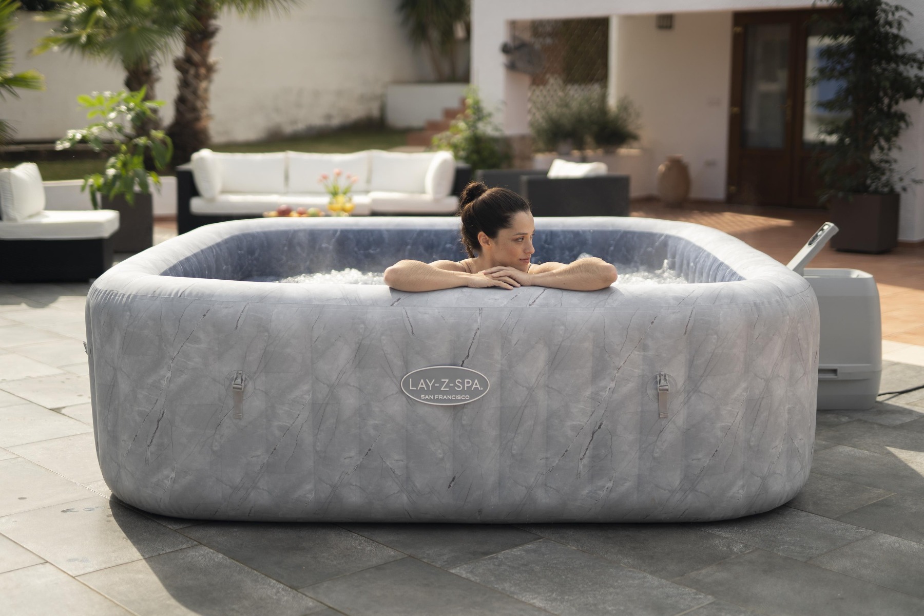 Lay-Z Spa San Francisco EnergySense Hydrojet Pro opblaasbare spa - 7 persoons