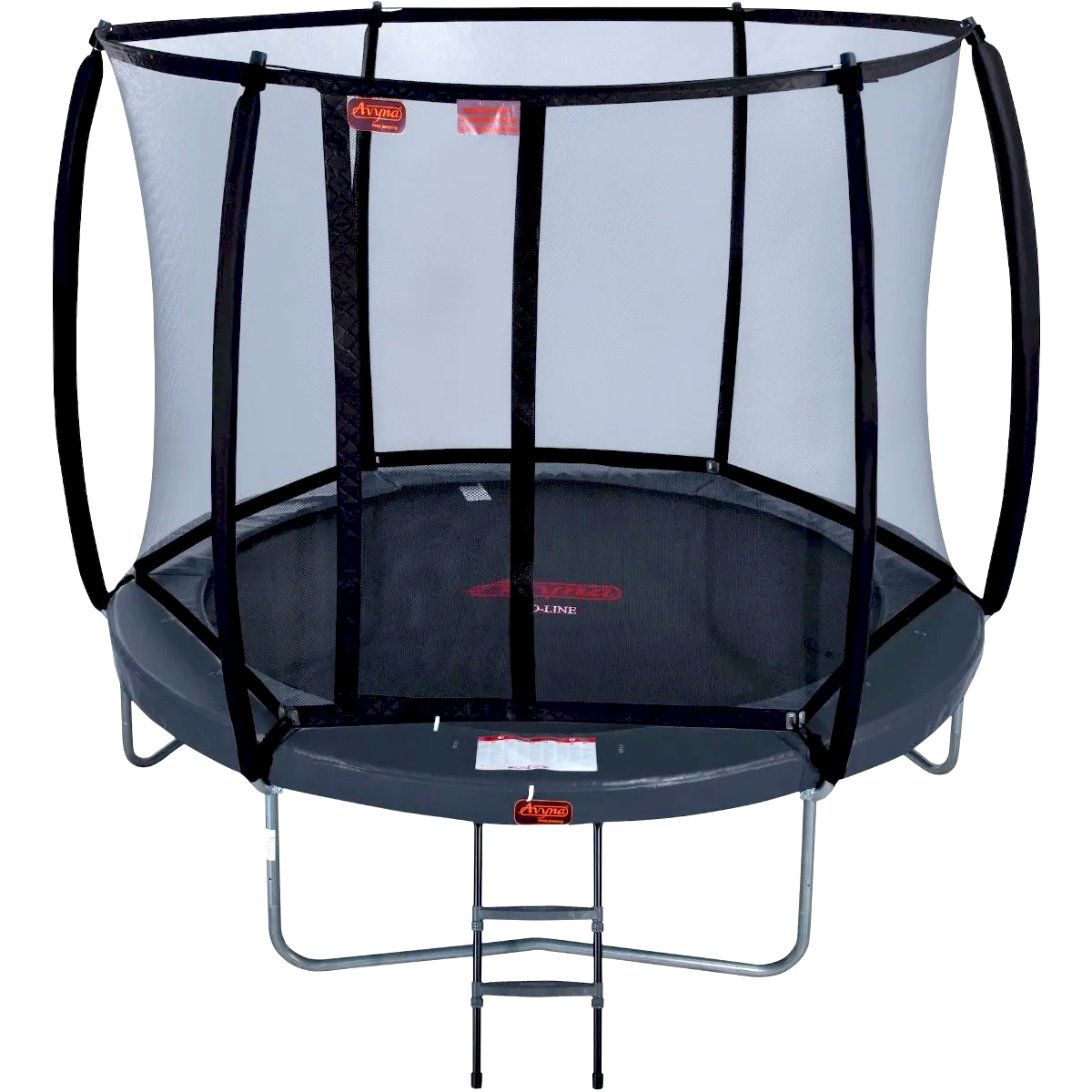 Avyna Pro Line trampoline met net en ladder Ø305 cm Grijs