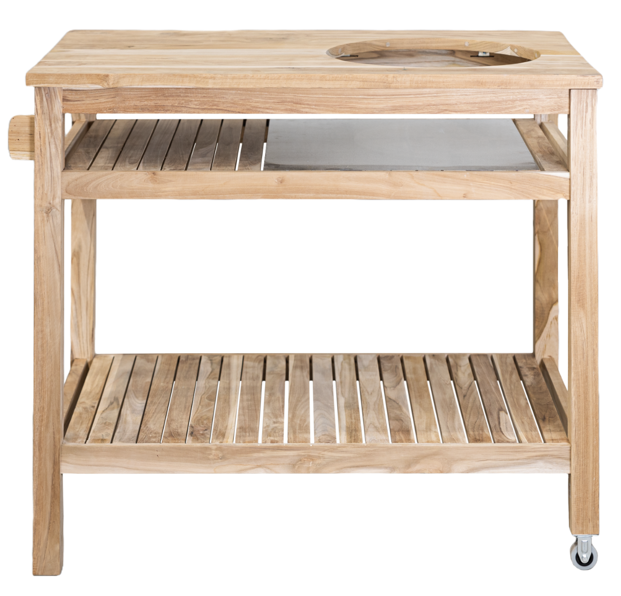 BASTE barbecue tafel voor 13, 15 en 16 inch kamado&apos;s - Teakhout