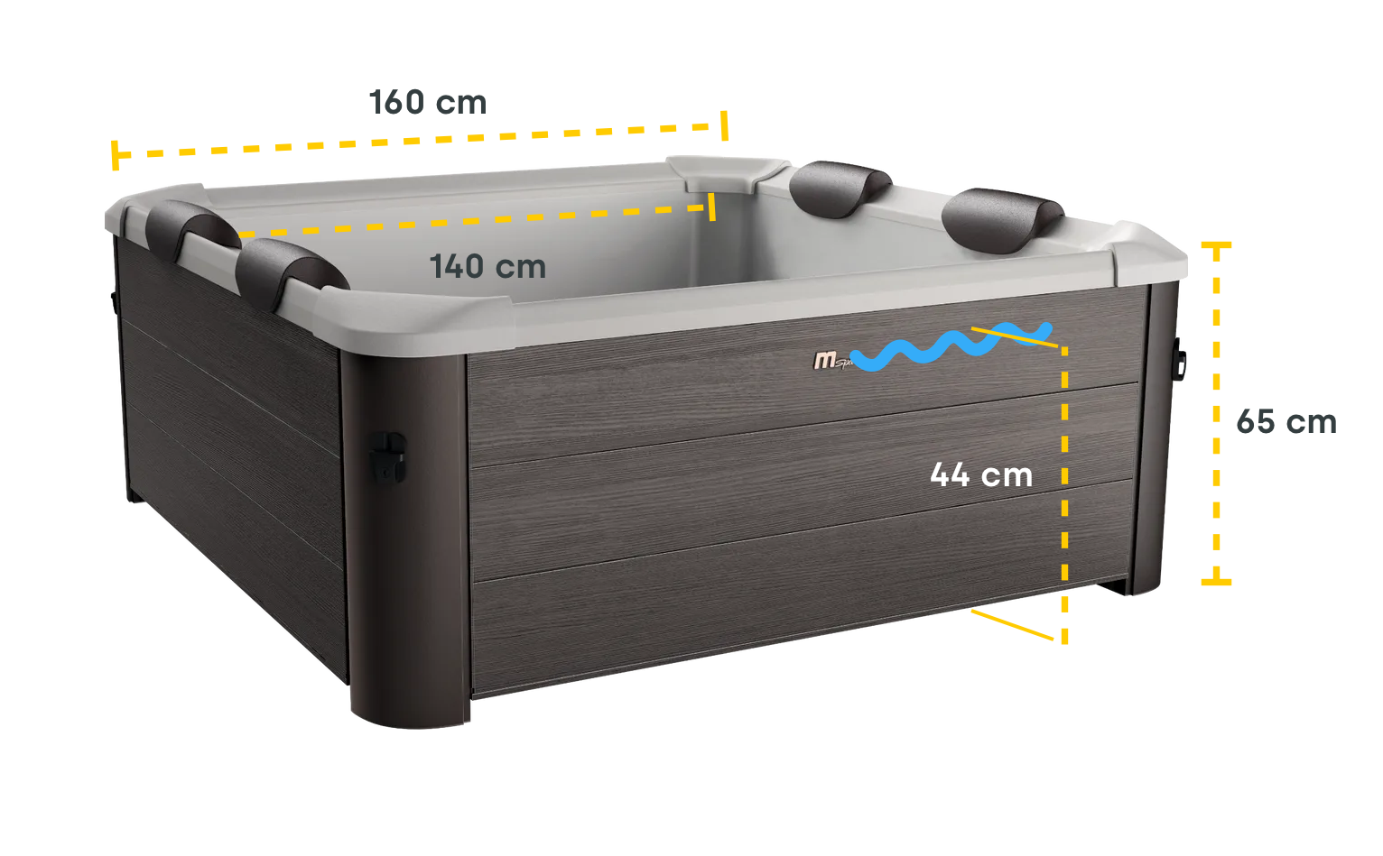 MSpa Tribeca frame spa - 6 persoons

maten
