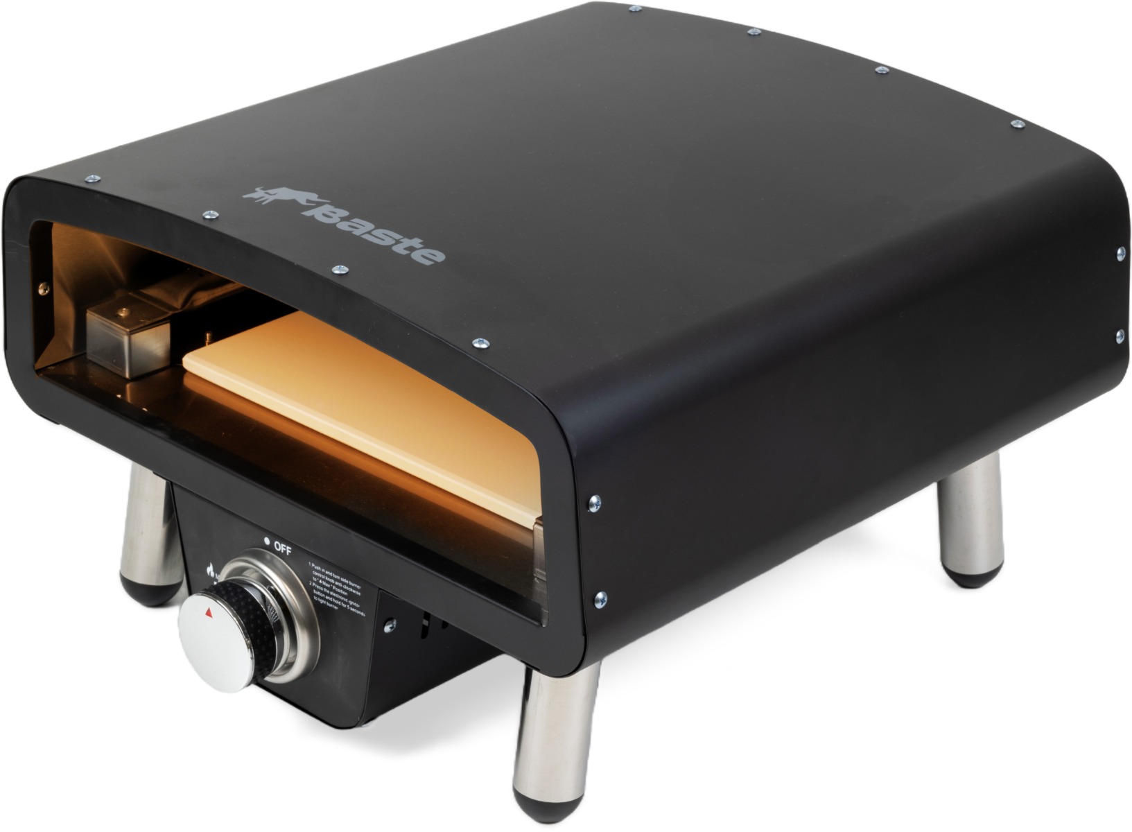 BASTE pizzaoven buiten gas 12 inch - RVS