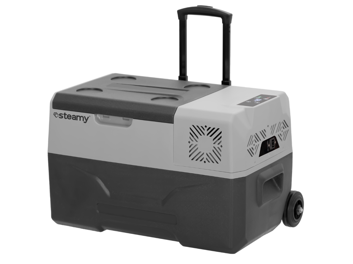 Steamy-E Elektrische Compressor Koelbox Op Wielen (30 liter)