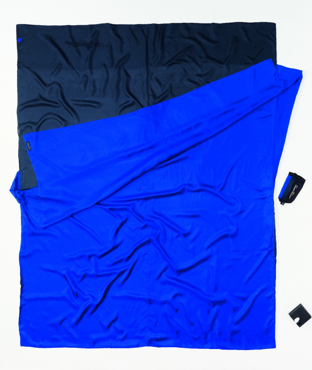 Cocoon Dekenmodel 2 persoons lakenzak - Blauw - Zijde