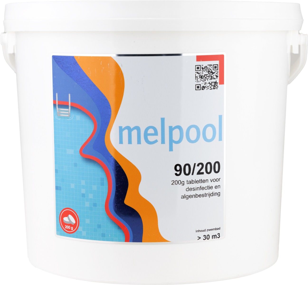 Melpool 90/200 -5kg - chloortabletten langzaam werkend