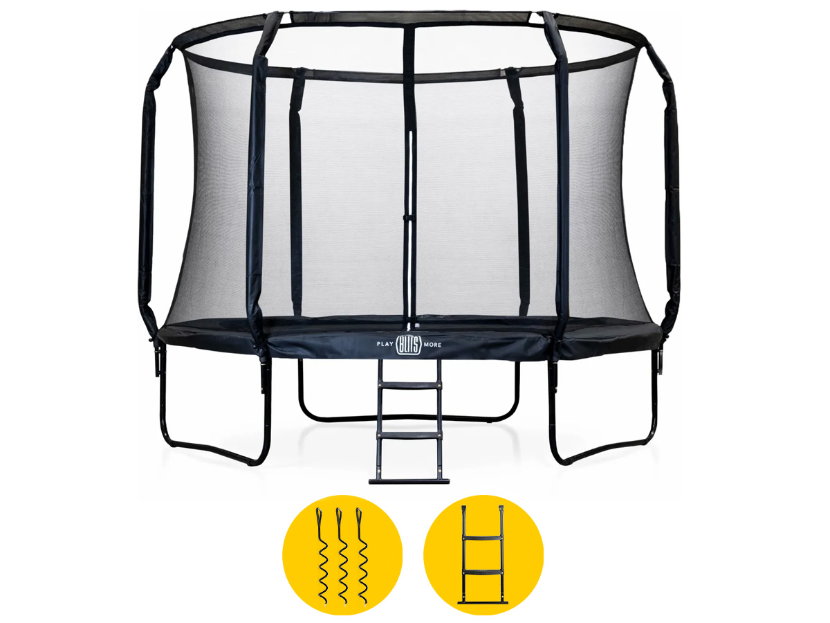 BLITS Urban trampoline - &Oslash; 244 cm - Zwart