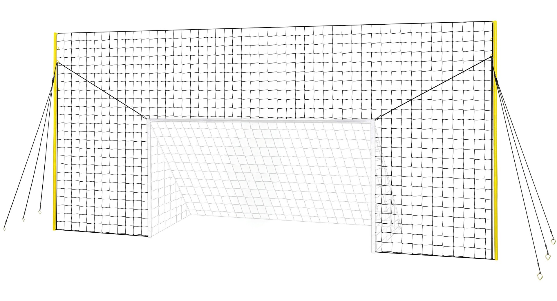 Open Goaaal Large voetbaldoel, rebounder & backstop - 3 in 1 - 490 x 210 cm