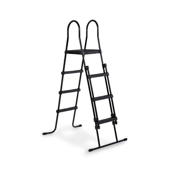 Zwembadtrap 108 - 122 cm - Zwart - Afneembare treden