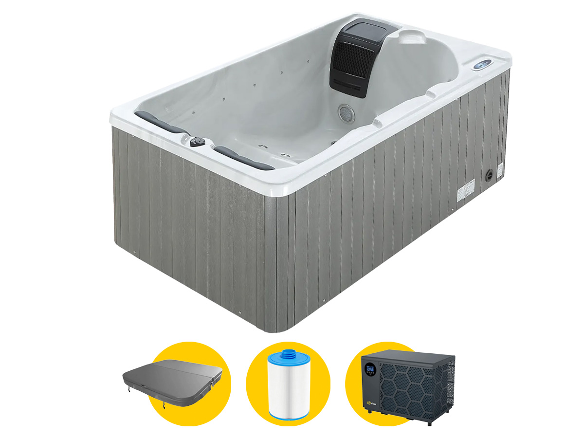 W&apos;eau Hudson spa met warmtepomp - 3 persoons