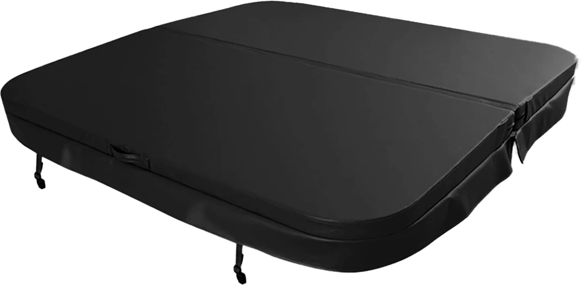 W'eau spacover 230 x 230 cm - Zwart - Radius 18 cm