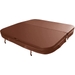 W'eau spa cover 240 x 240 cm - Bruin - Radius 18 cm