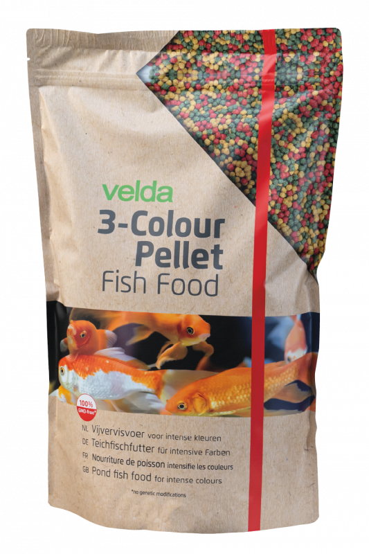 Velda hoogwaardig 3-kleuren korrelvoer - 3 liter