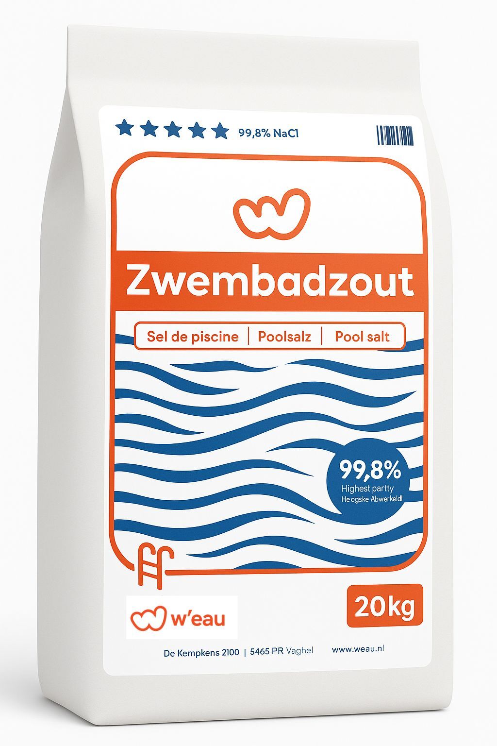 W'eau zwembadzout 20 kg