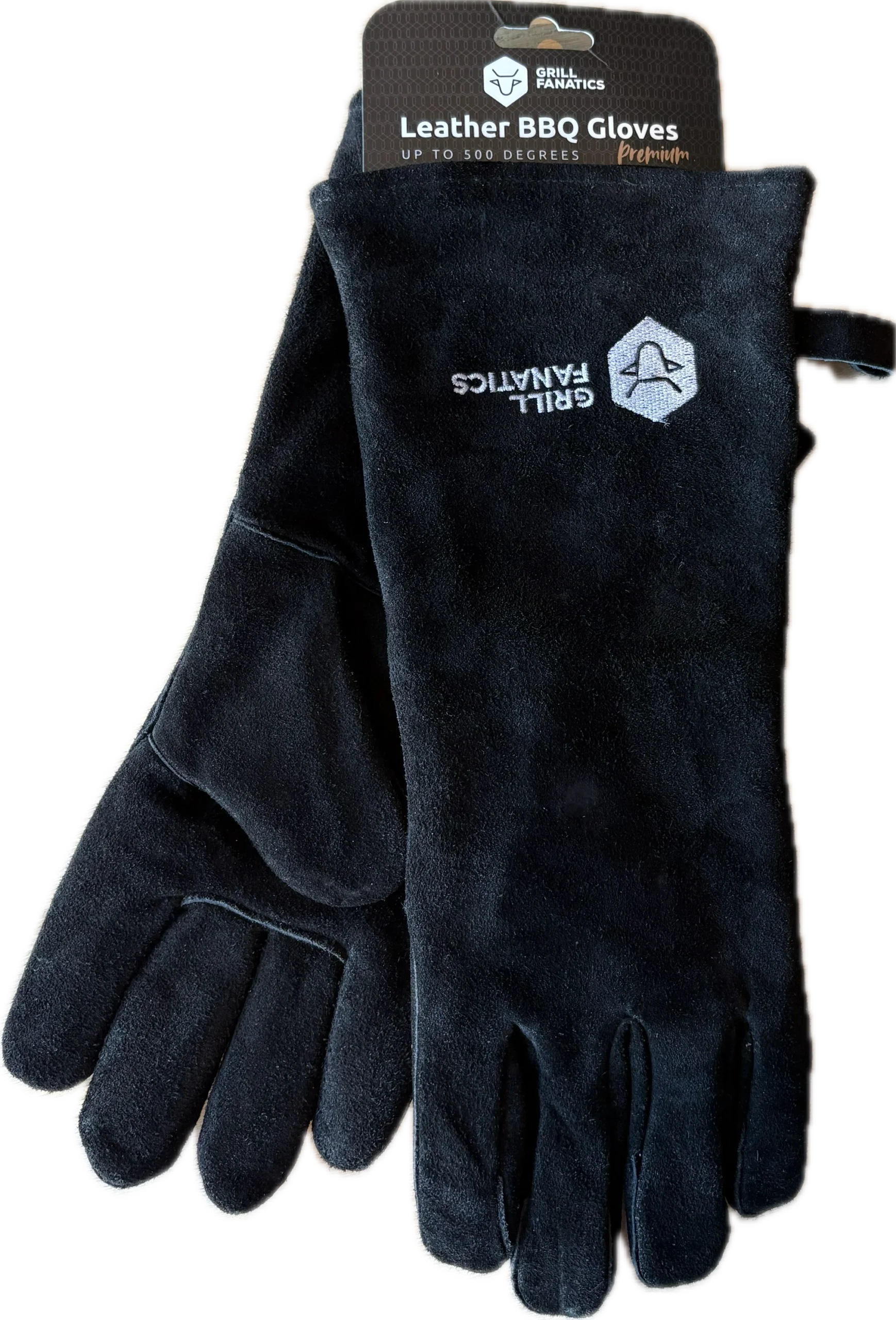 Grill Fanatics leren bbq handschoenen