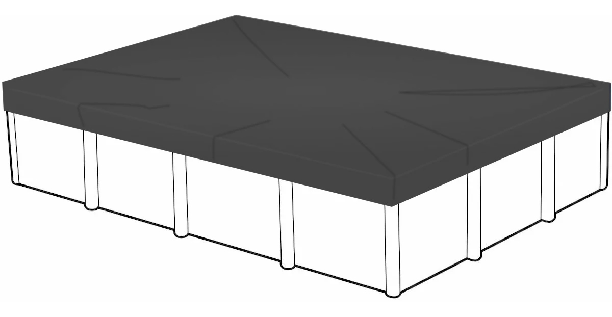 W'eau Afdekzeil rechthoekig zwembad 400 x 200 cm (zeilmaat 460 x 260)