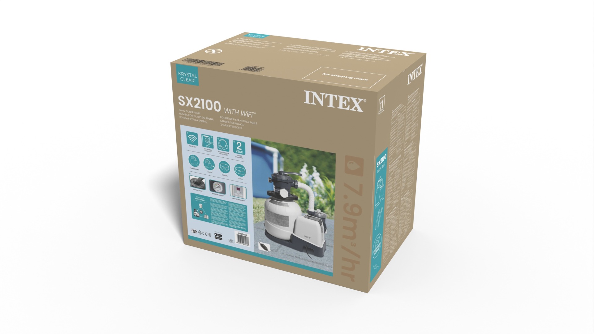 Intex SX2100 Plus zandfilterpomp - 6 m³/u