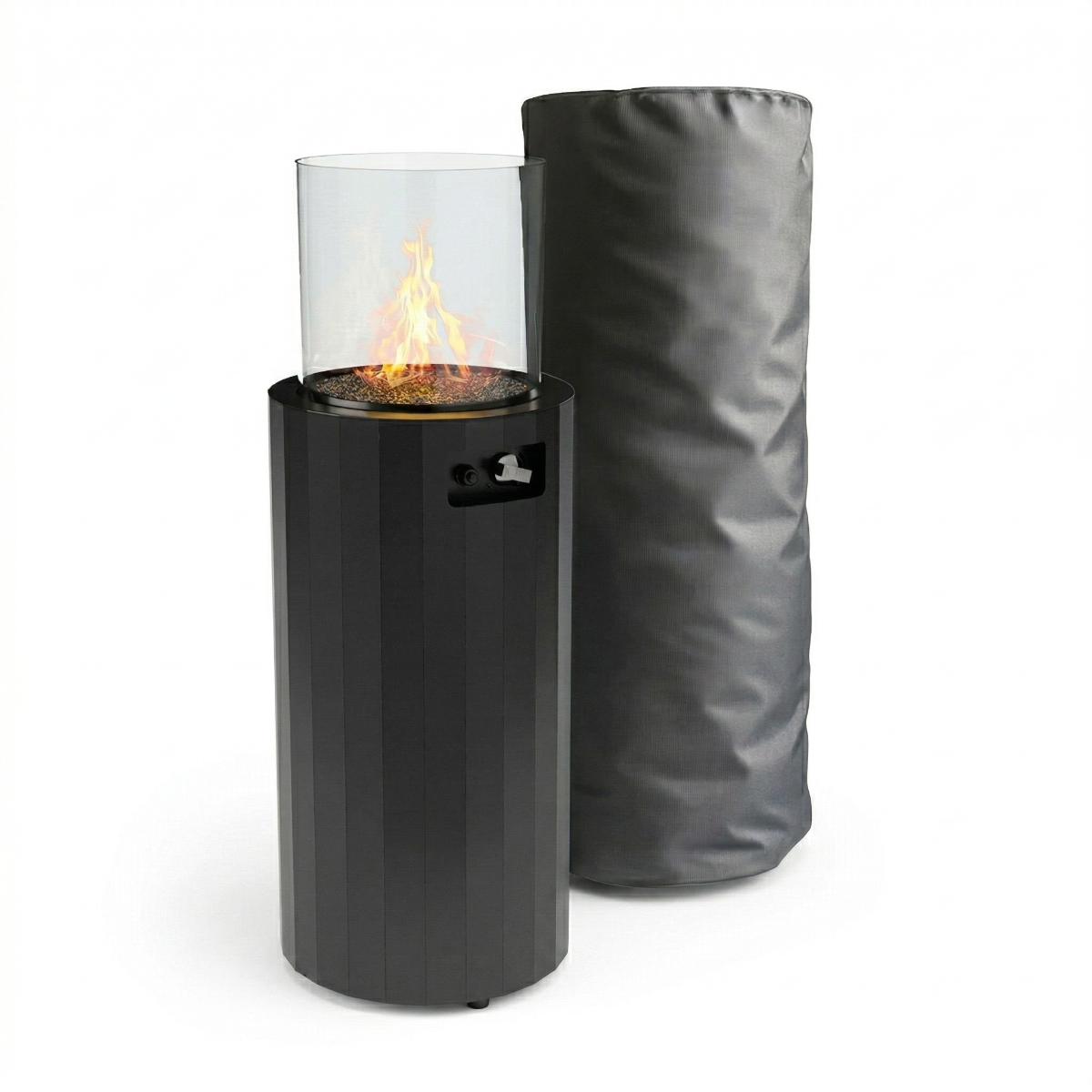Planika Bino gas terrasverwarmer met beschermhoes - Zwart