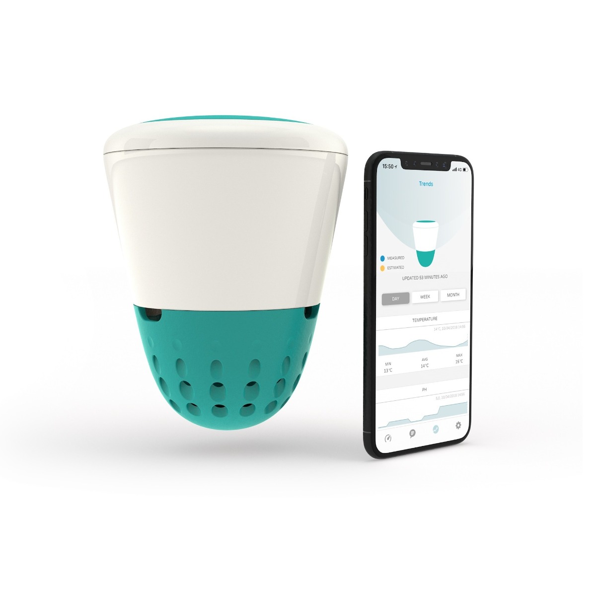 Ondilo ICO smart zwembadtester zoutwater met kalibratieset